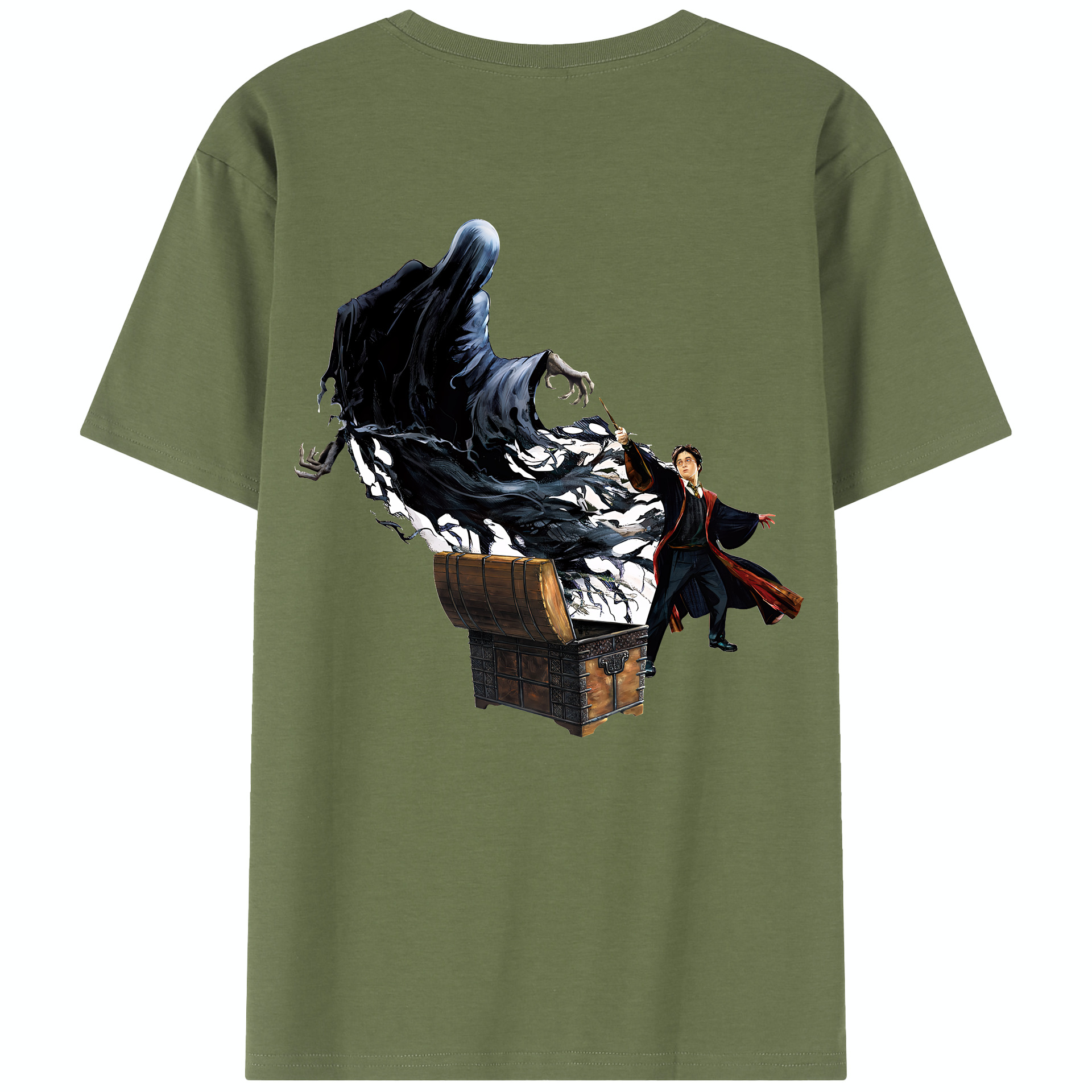 （画像用） Harry Potter ハリー・ポッターシリーズ 綿100％半袖Tシャツ（背面プリント）
